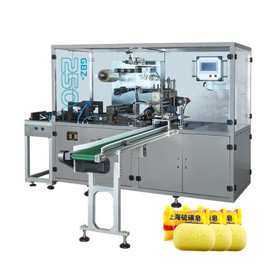 50 a 60 pcs/min Velocidade de embalagem Máquina automática de embalagem de papel de sabão com filme