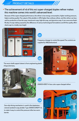 Revolucione seu processo de fabricação de sabão com o 2000ES-DRDT-A Duplex Single-Worm Refiner