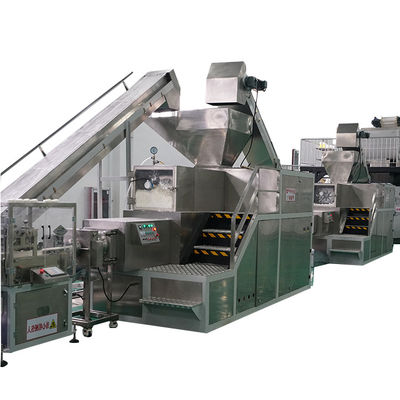 Suporte técnico de vídeo 500-2000KG/H Linha de produção de máquinas de fabricação de sabão totalmente automática